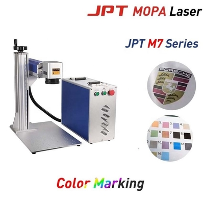 Jpt M7 Split Desk Mopa Fiber Laser Color Engraver για κοσμήματα ατσάλινου αλουμινίου