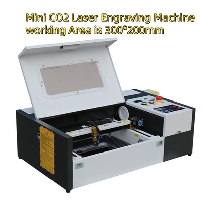 40W 50W 300*200 3020 Μικρός Φορητός Χαράκτης Laser CO2 Laser Printer